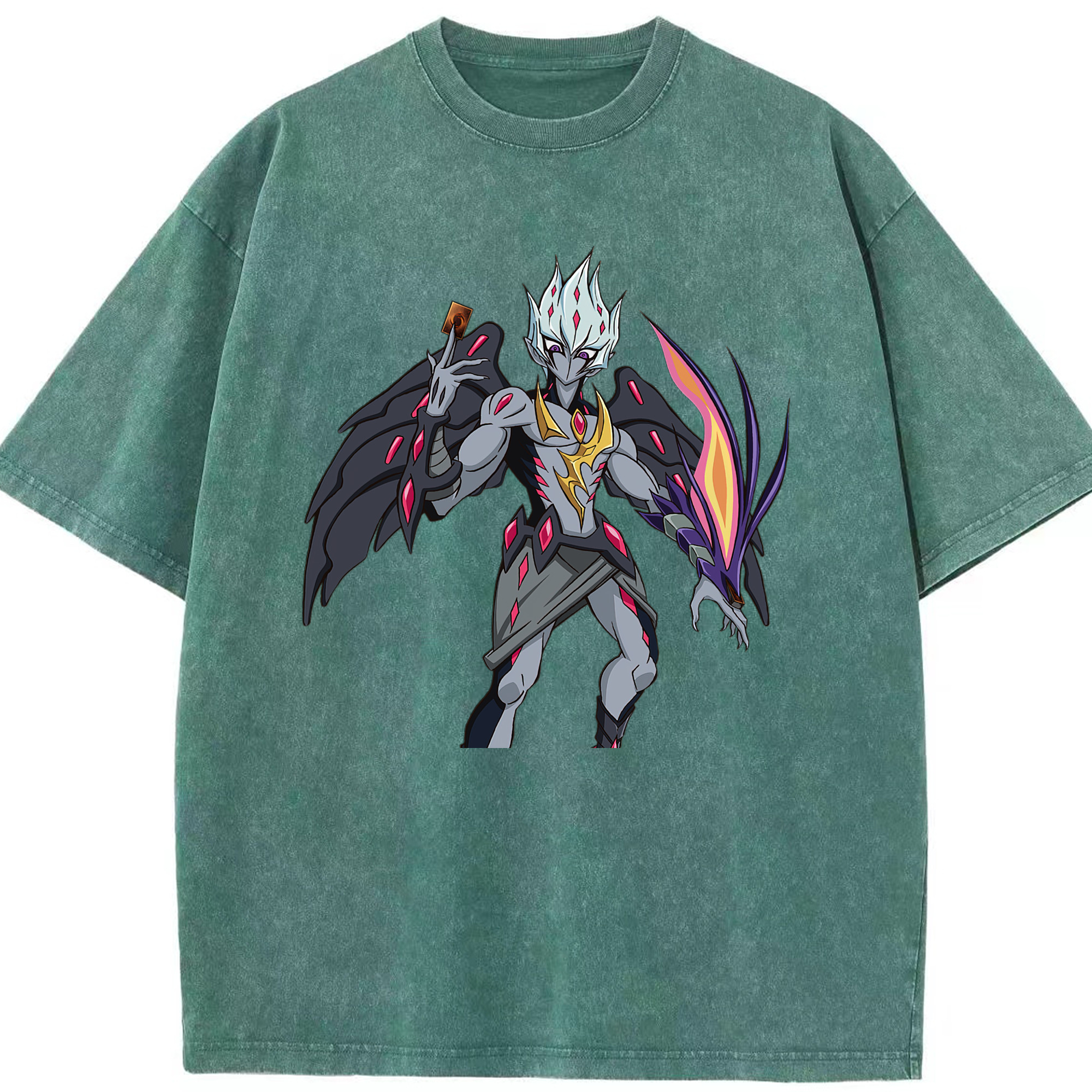 （画像用） 遊☆戯☆王 Yu-Gi-Oh! 綿100% ヴィンテージ風 半袖Tシャツ（フロントプリント）